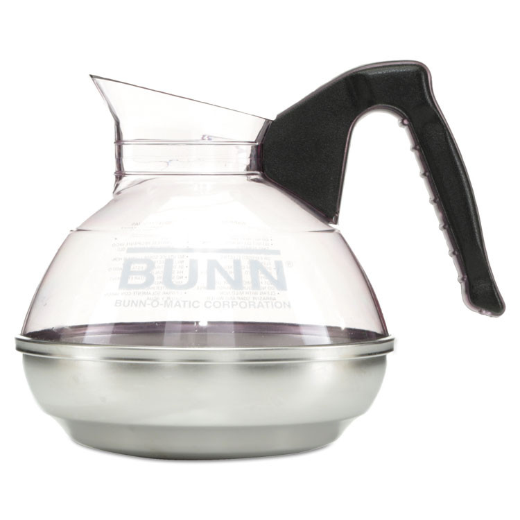 BUNN-O-MATIC 6100 Easy Pour Decanter, 64 oz, Black Handle