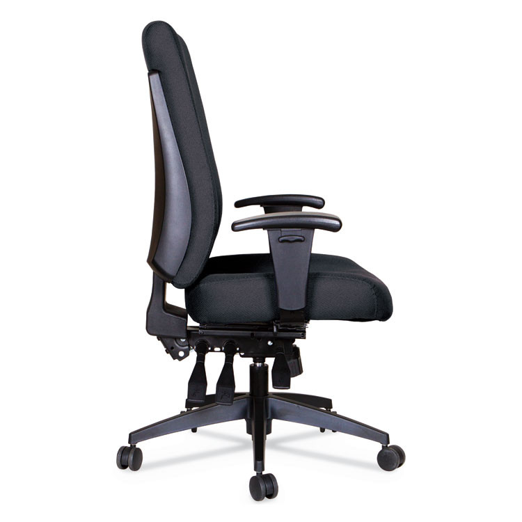 ALERA HPT4101 Alera Wrigley Series 24/7 High Performance High-Back Multifunction Task Chair, Supports 300 lb, 17.24" to 20.55" Seat, Black