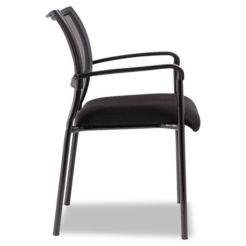 ALERA EK43ME10B Alera Eikon Series Stacking Mesh Guest Chair, 20.86" x 24.01" x 33.07", Black Seat, Black Back, Black Base, 2/Carton