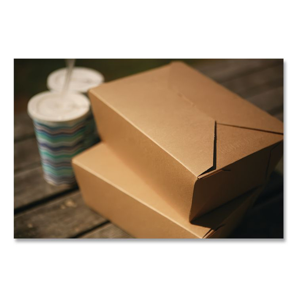 SOUTHERN CHAMPION TRAY SCT® 0734 ChampPak Carryout Boxes, #4, 7.75 x 5.5 x 3.5, Brown, Paper, 160/Carton