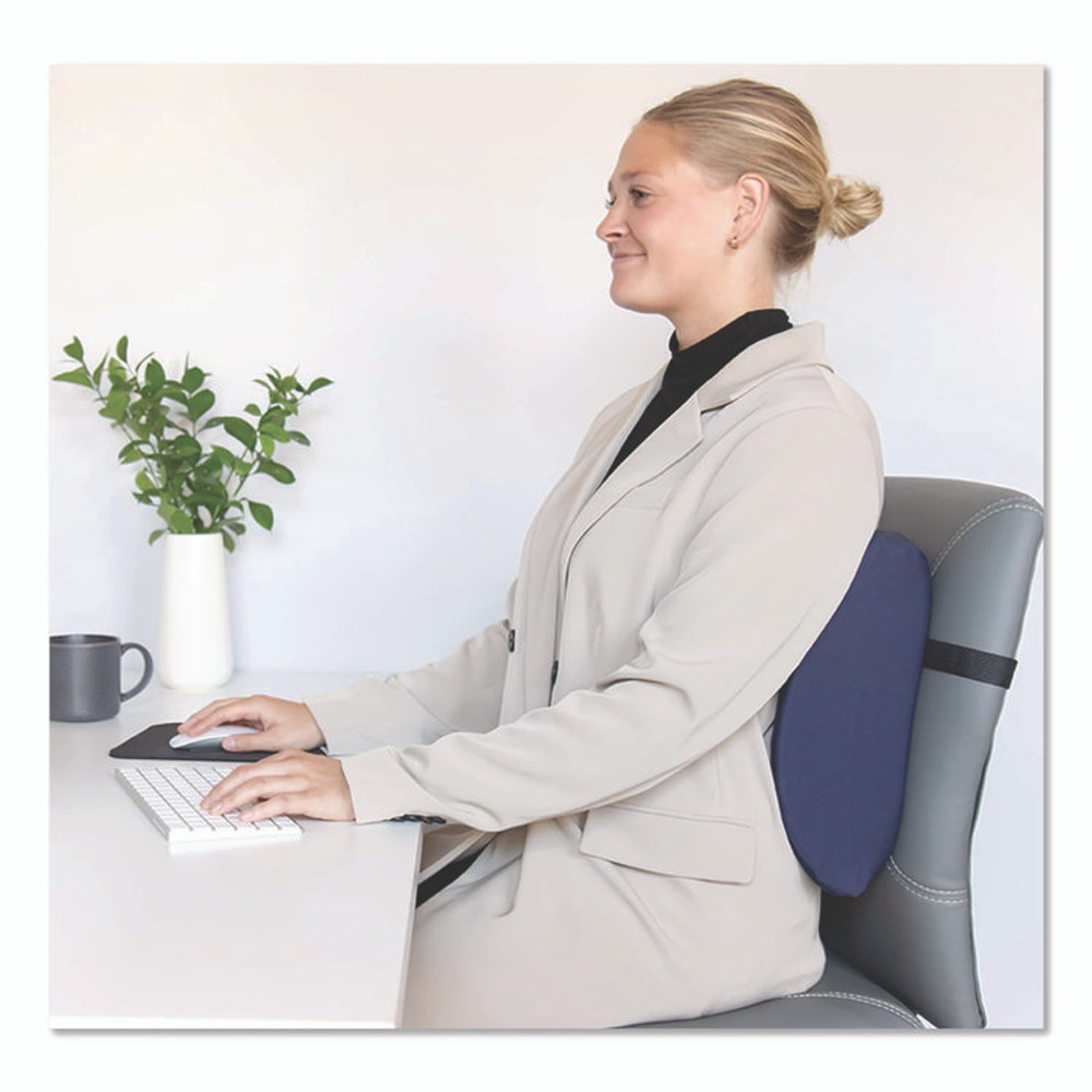 CORE PRODUCTS INTERNATIONAL, INC 400NAVY Sitback Standard Lumbar Back Support , 13 x 14, Blue