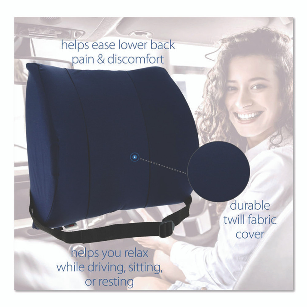 CORE PRODUCTS INTERNATIONAL, INC 400NAVY Sitback Standard Lumbar Back Support , 13 x 14, Blue
