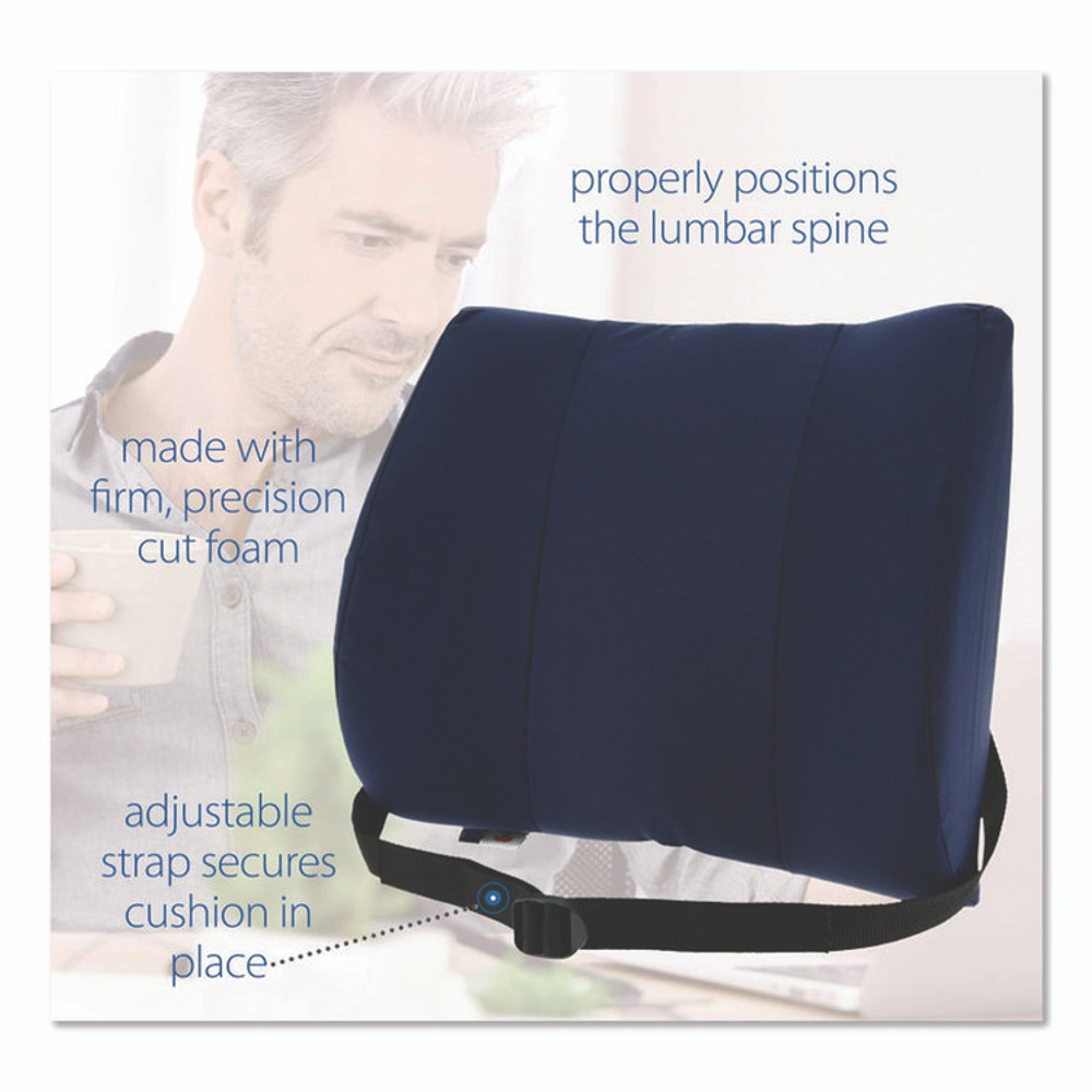 CORE PRODUCTS INTERNATIONAL, INC 400NAVY Sitback Standard Lumbar Back Support , 13 x 14, Blue