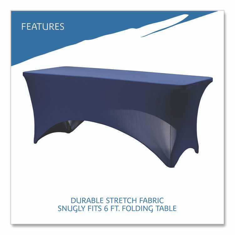 ICEBERG ENTERPRISES 16526 iGear Fabric Table Cover, Polyester/Spandex, 30 "x 72", Blue