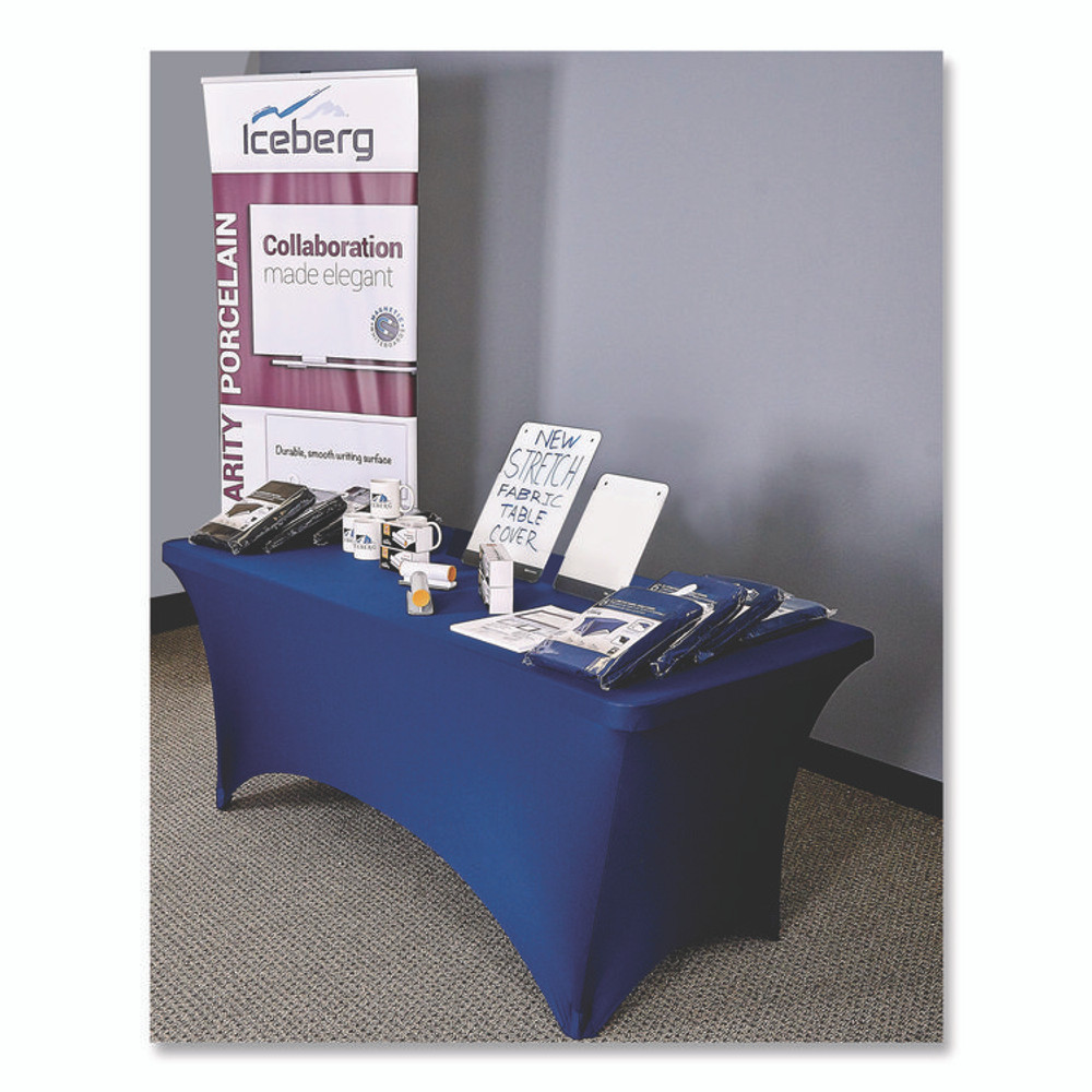 ICEBERG ENTERPRISES 16526 iGear Fabric Table Cover, Polyester/Spandex, 30 "x 72", Blue