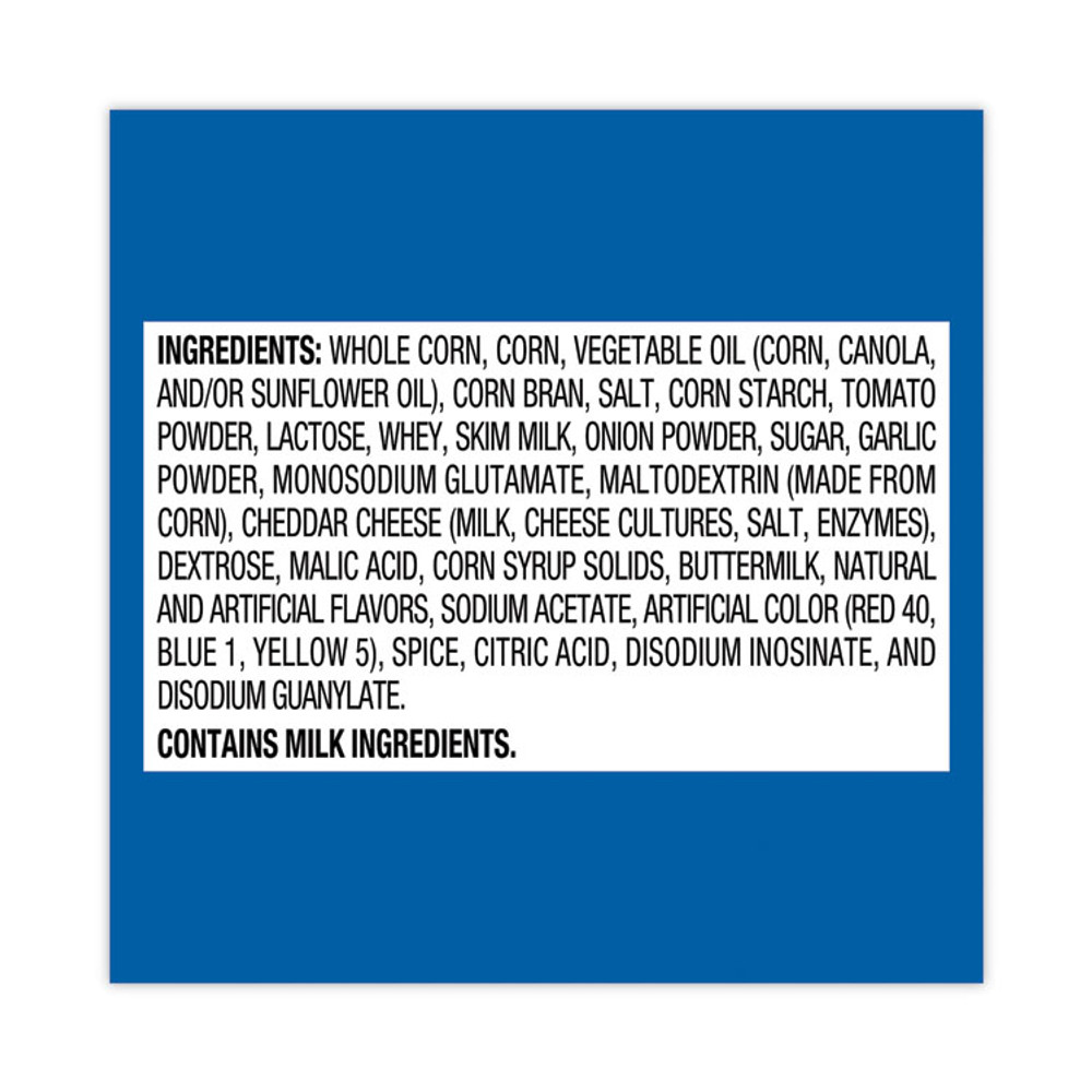 FRITO-LAY, INC. Doritos® 29500056 Reduced Fat Cool Ranch Tortilla Chips, 1 oz Bag, 72 Bags/Carton