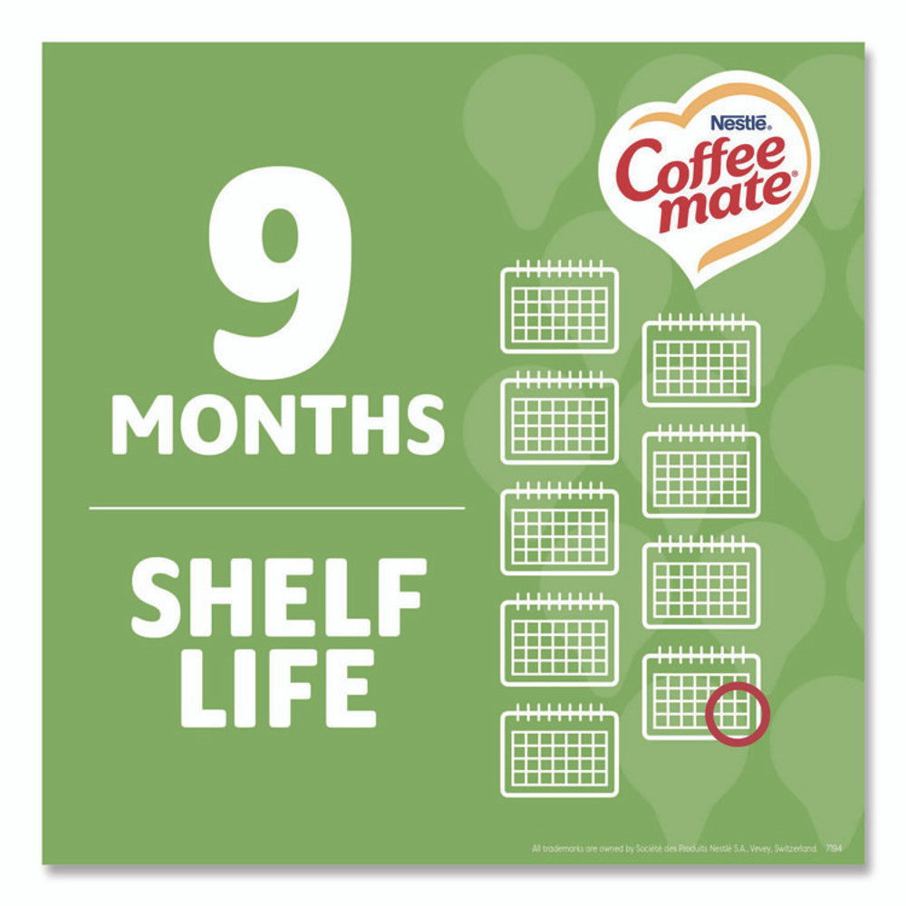NESTLE Coffee mate® 35112CT Liquid Coffee Creamer, Irish Cream, 0.38 oz Mini Cups, 50/Box, 4 Boxes/Carton