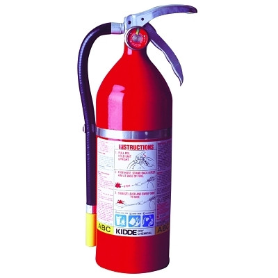 Kidde Pro Plus Multi-Purpose Dry Chemical Fire Extinguisher - ABC Type, 5 lb (Average)