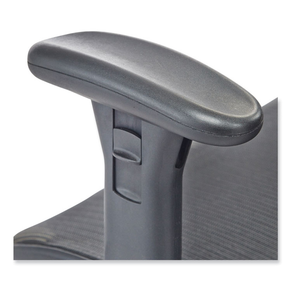 SAFCO PRODUCTS 3505BL Lineage Big and Tall All-Mesh Task Chair, Supports Up to 400 lb, 19.5" to 23.25" Seat Height, Black Seat, Chrome Base