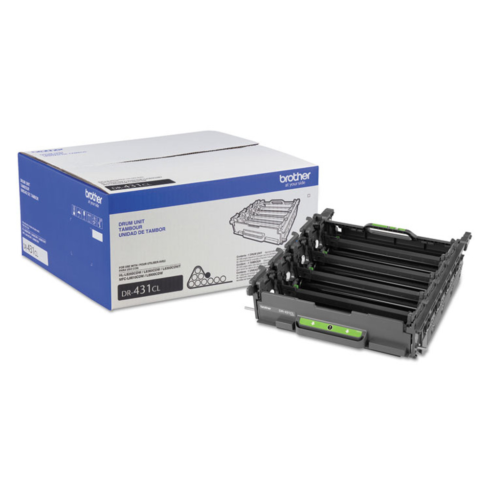 BROTHER INTL. CORP. DR431CL DR431CL Drum Unit, 30,000 Page-Yield, Black/Cyan/Magenta/Yellow