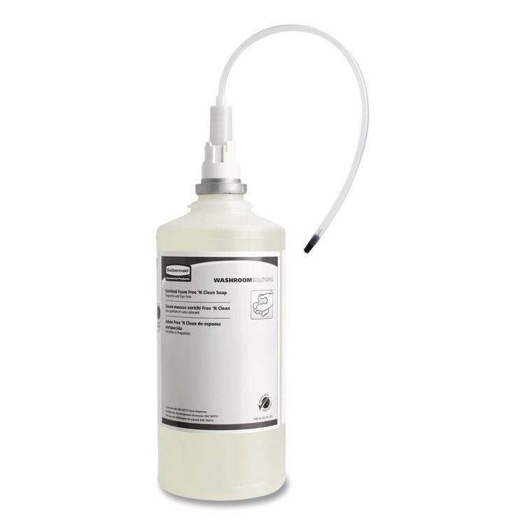 RUBBERMAID COMMERCIAL PROD. 750390 Free-N-Clean Foaming Hand Soap Refill, Fragrance-Free, 1,600 mL, 4/Carton