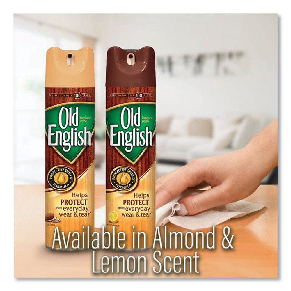 RECKITT BENCKISER OLD ENGLISH® 74035EA Furniture Polish, Fresh Lemon Scent, 12.5 oz Aerosol Spray