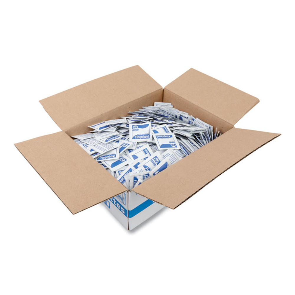AMERCAREROYAL RF1MB Moist Towelettes, Individually Wrapped, 4 x 6, Lemon Scent, White, 1,000/Carton