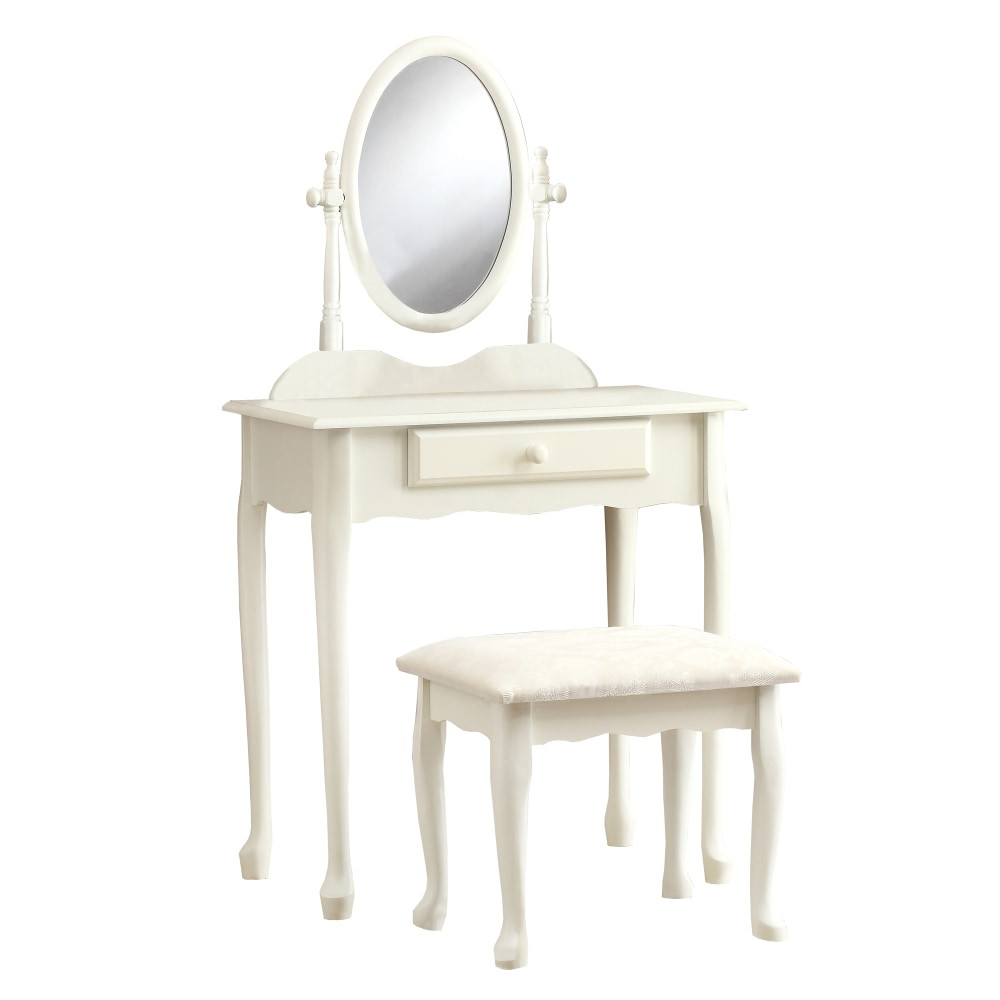 MONARCH PRODUCTS Monarch Specialties I 3412  Glenys Vanity Set, 51-3/4inH x 28inW x 16inD, Antique White