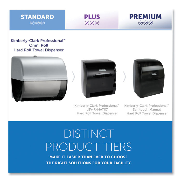 KIMBERLY-CLARK PROFESSIONAL Professional* 09746 Omni Roll Towel Dispenser, 10.5 x 10 x 10, Smoke Gray