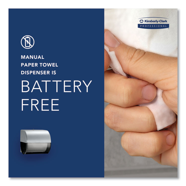 KIMBERLY-CLARK PROFESSIONAL Professional* 09746 Omni Roll Towel Dispenser, 10.5 x 10 x 10, Smoke Gray