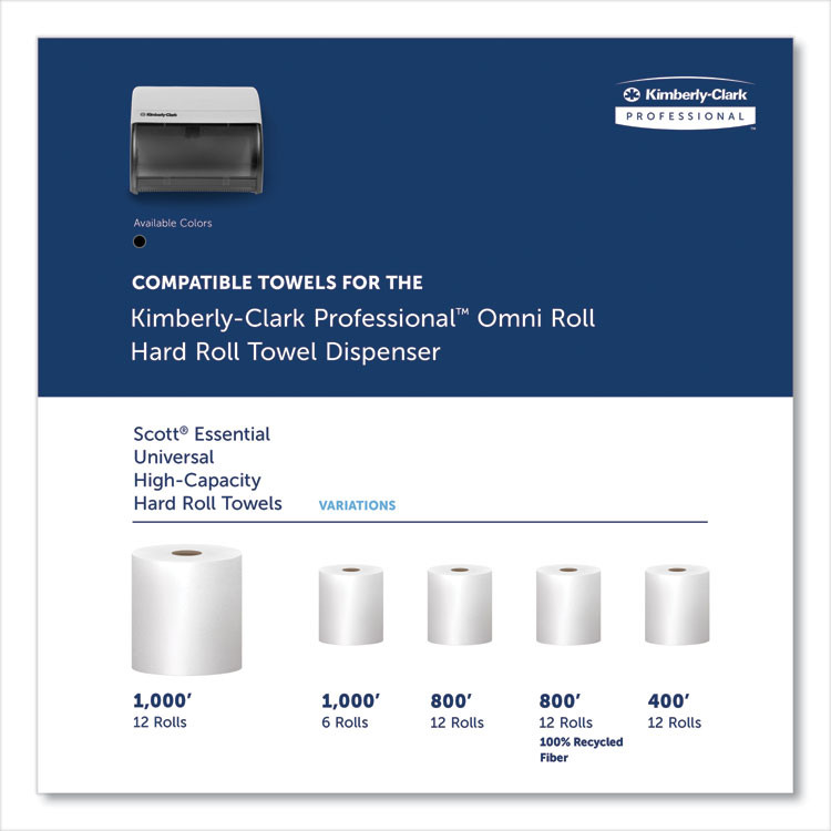 KIMBERLY-CLARK PROFESSIONAL Professional* 09746 Omni Roll Towel Dispenser, 10.5 x 10 x 10, Smoke Gray