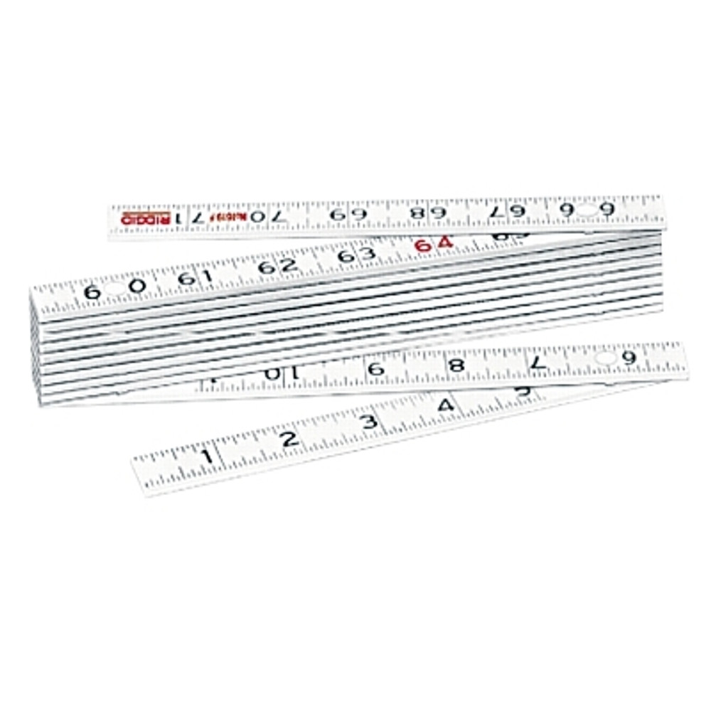 Ridge Tool Company Ridgid® Fiberglass Folding Rule, Model 1619F, 6 ft, SAE, 6 in Inside Flat Reading