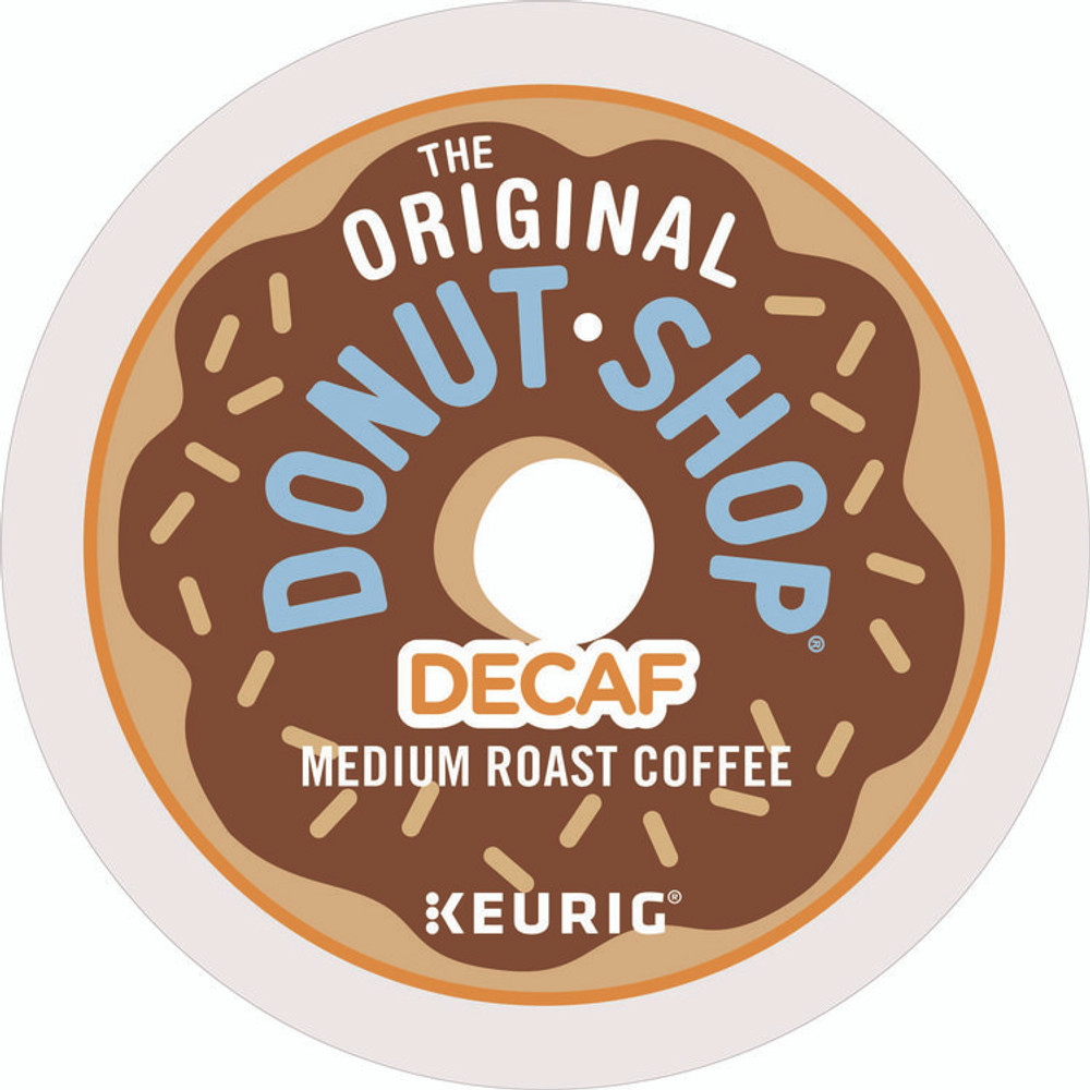 KEURIG DR PEPPER The Original Donut Shop® 7401BX Donut Shop Decaf Coffee K-Cups, 24/Box