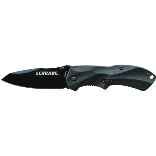 Schrade SCHA7B M.A.G.I.C. Assisted Black Blade, Black Handle, AUS-8 Steel