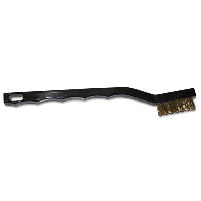 Magnolia Brush Handy Cleaning Brush, 7 in, Brass Wire, Plastic Handle