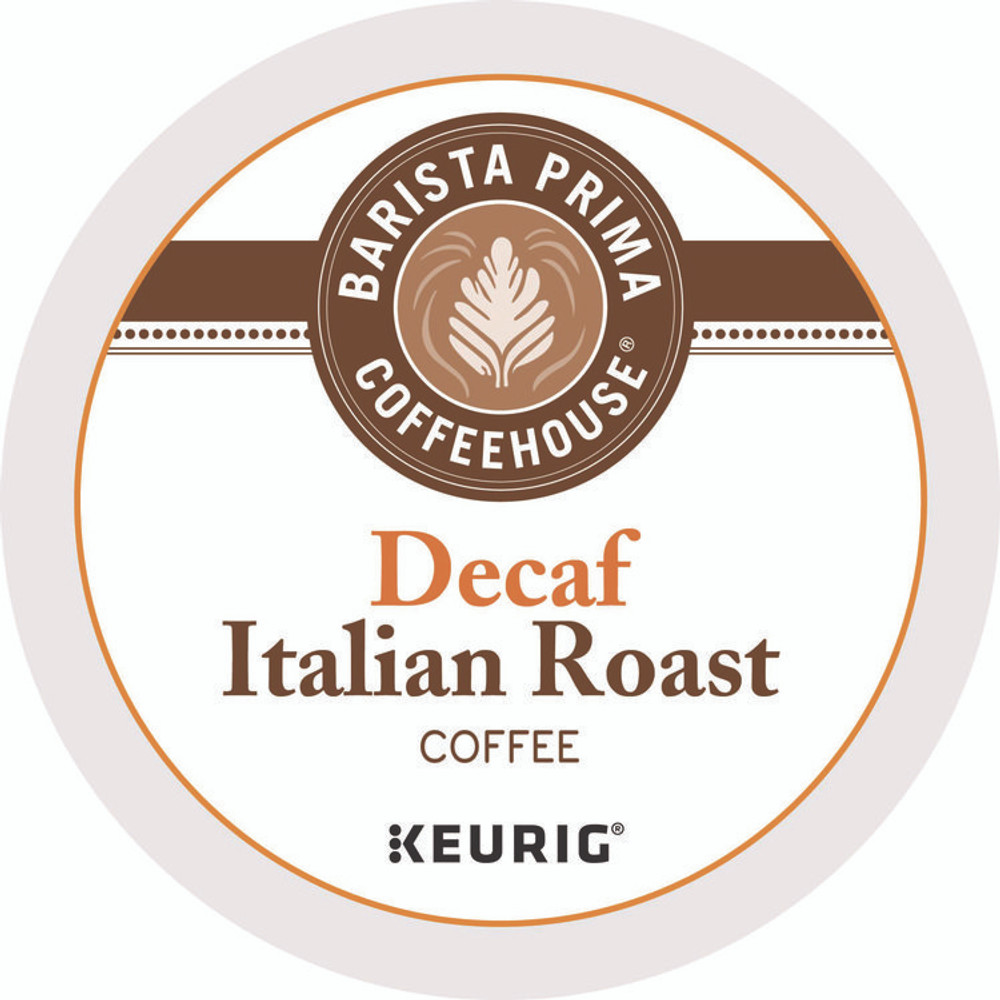 KEURIG DR PEPPER Barista Prima Coffeehouse® 8506 Decaf Italian Roast Coffee K-Cups, 24/Box