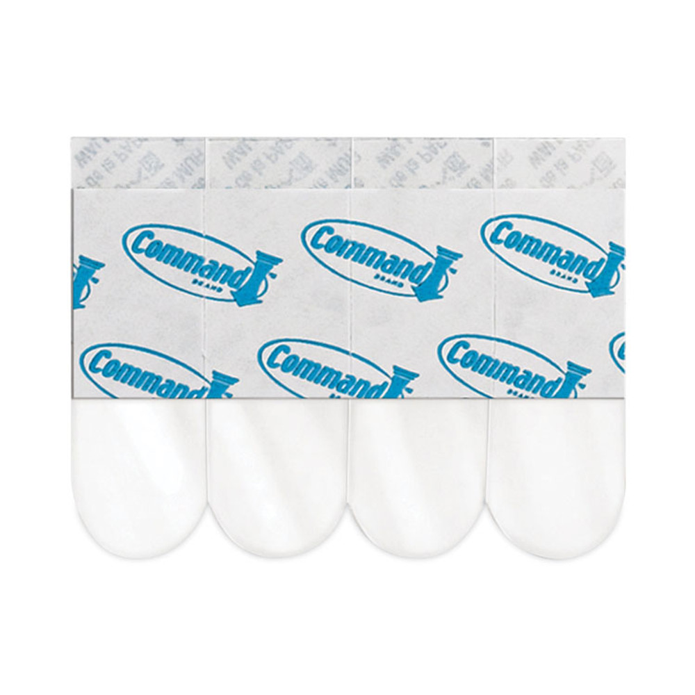3M/COMMERCIAL TAPE DIV. Command™ 17091CLRCABP Clear Hooks and Strips, Medium, Plastic, 2 lb Capacity, 50 Hooks with 50 Adhesive Strips/Carton