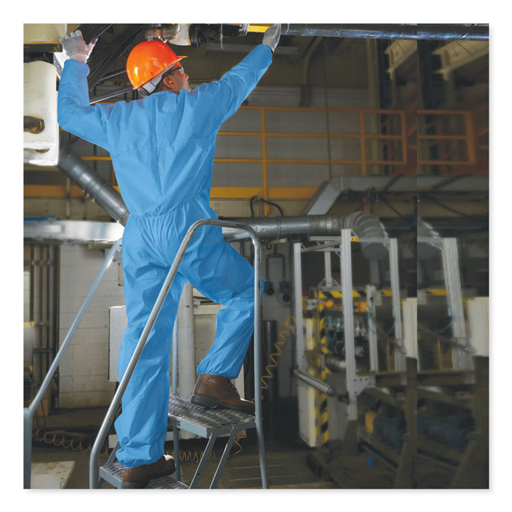 SMITH AND WESSON KleenGuard™ 58532 A20 Breathable Particle Protection Coveralls, Medium, Blue, 24/Carton