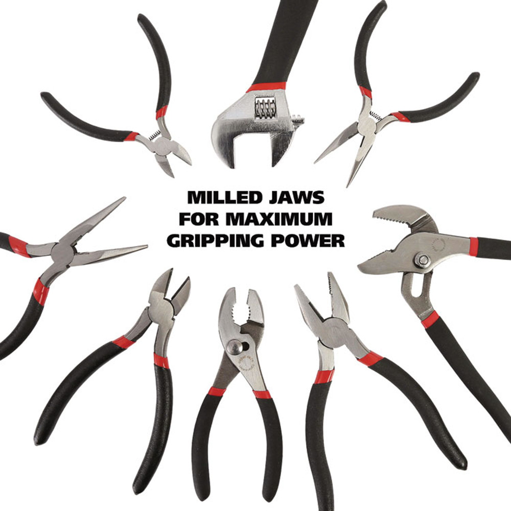 GREAT NECK SAW MFG. 87900 8-Piece Steel Pliers and Wrench Tool Set