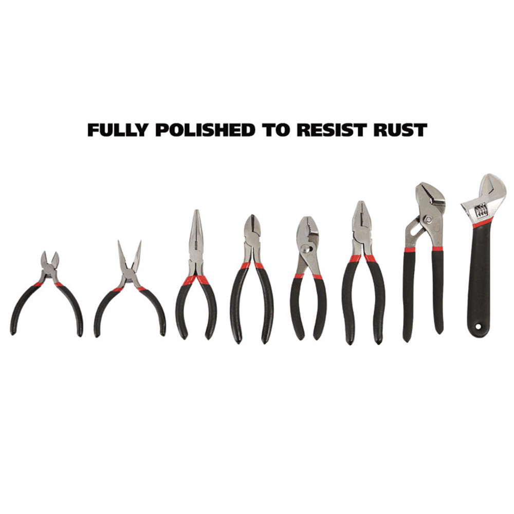 GREAT NECK SAW MFG. 87900 8-Piece Steel Pliers and Wrench Tool Set