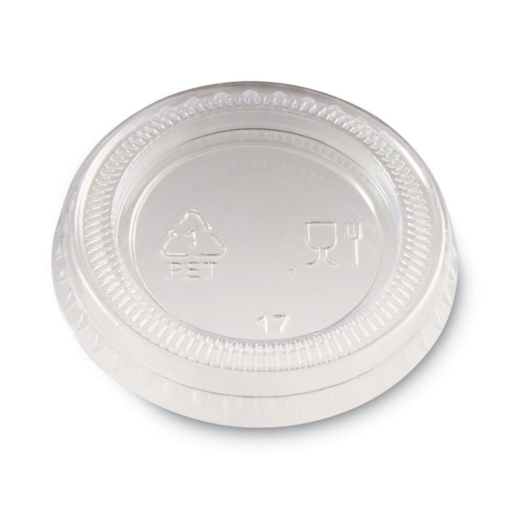GEORGIA PACIFIC Dixie® PL10CLEAR Plastic Portion Cup Lid, Fits 1 oz Portion Cups, Clear, 4,800/Carton