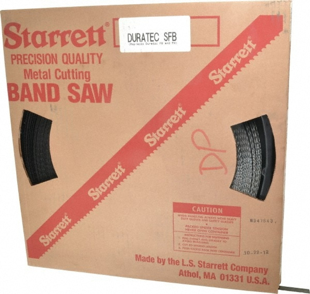 Starrett 10172 Band Saw Blade Coil Stock: 1/2" Blade Width, 250' Coil Length, 0.025" Blade Thickness, Carbon Steel