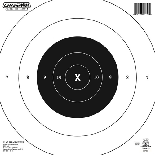 Champion Targets 40753 Champion Targets 40753 NRA (National Rifle Association) Targets, 25 Yard Timed & Rapid Fire Center, 12 Pack