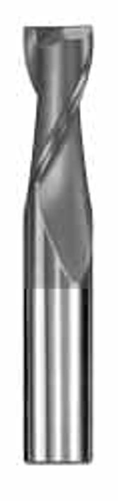 SGS 30397 Square End Mill: 1/64'' Dia, 1/32'' LOC, 1/8'' Shank Dia, 1-1/2'' OAL, 2 Flutes, Solid Carbide