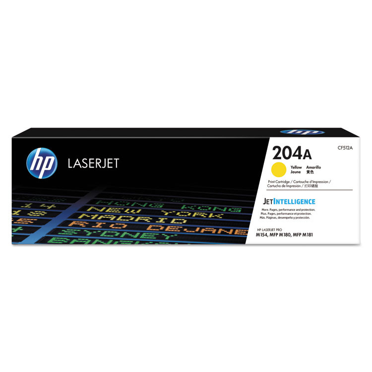 HP INC CF512A HP 204A, (CF512A) Yellow Original LaserJet Toner Cartridge