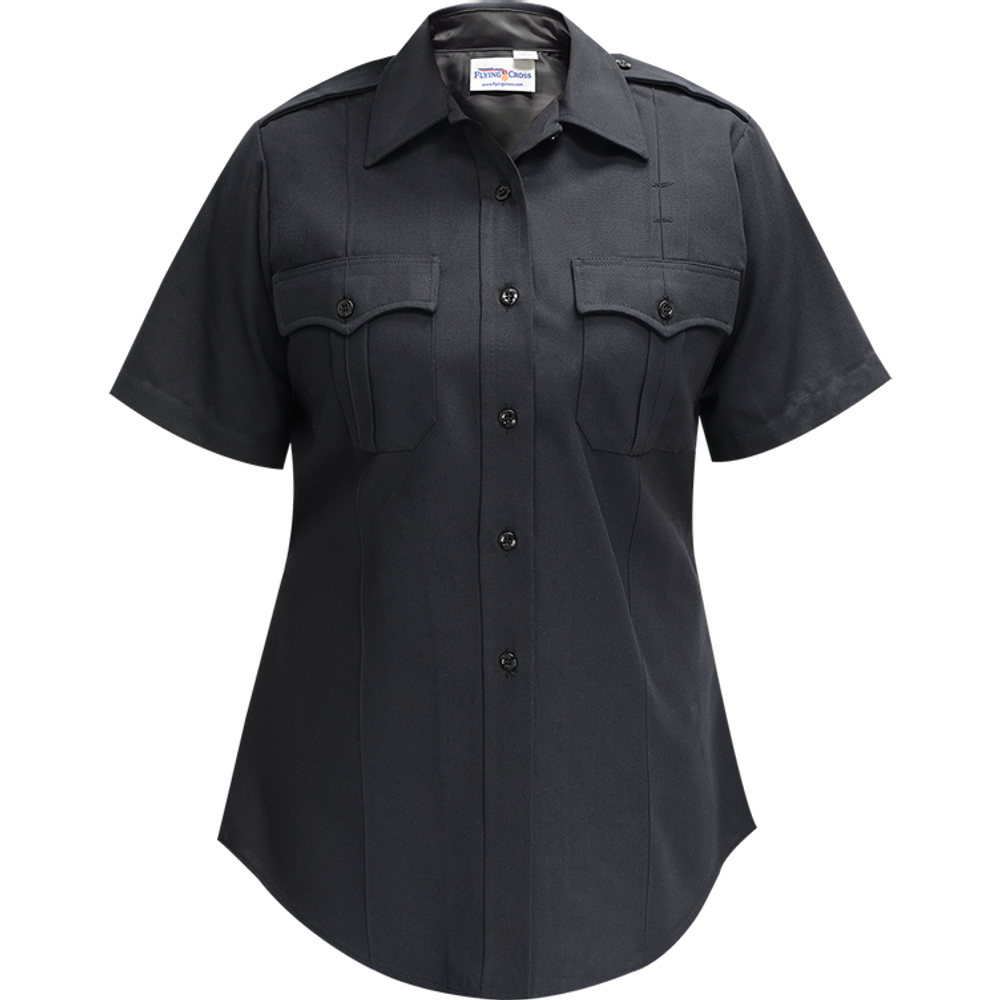 Flying Cross 152R69 86 42 N/A Deluxe Tactical Women's Short Sleeve Shirt - LAPD Navy