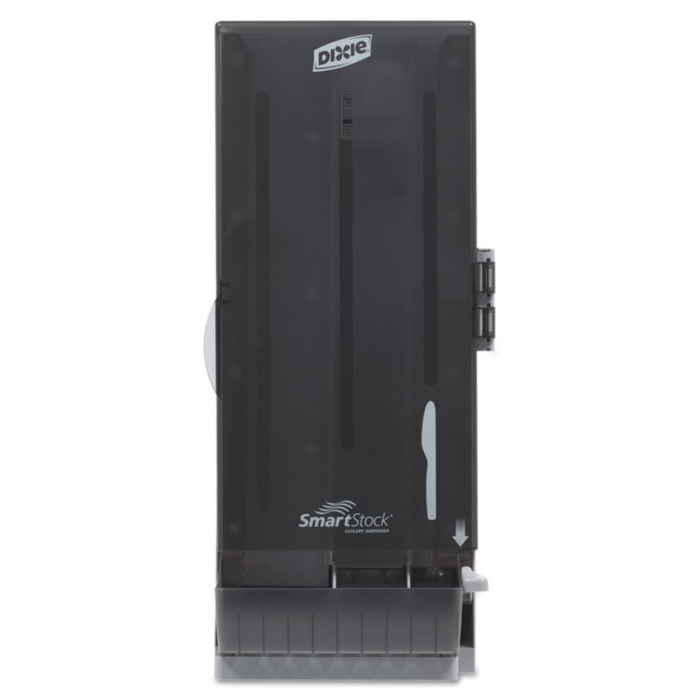 GEORGIA PACIFIC Dixie® SSKD120 SmartStock Dining Utensil Dispenser, Holds 120 Knives, 10 x 8.78 x 24.75, Translucent Black