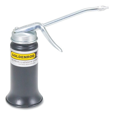 Goldenrod® Pistol Pump Oiler, 6 oz, Lever Action, Rigid 5 in Spout