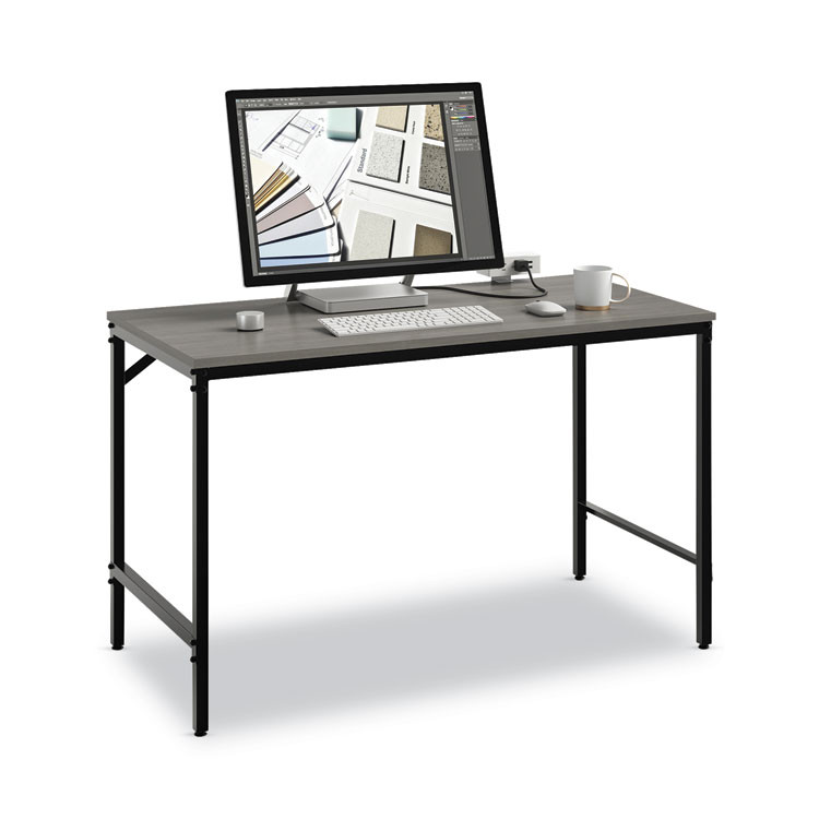 SAFCO PRODUCTS 5272BLGR Simple Work Desk, 45.5" x 23.5" x 29.5", Gray