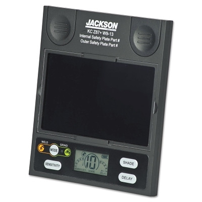 SureWerx® Jackson® Safety Insight Variable Auto-Darkening Filter, Shade 9 to 13, 3.93 in x 2.36 in, Polycarbonate, Black