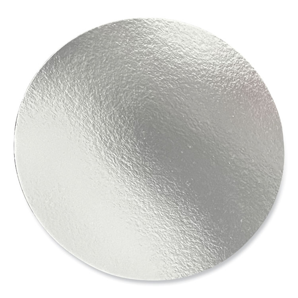 BOARDWALK ROUND7FLID Round Aluminum To-Go Container Lids, Flat Lid, 7" Diameter, Silver, Paper, 500/Carton