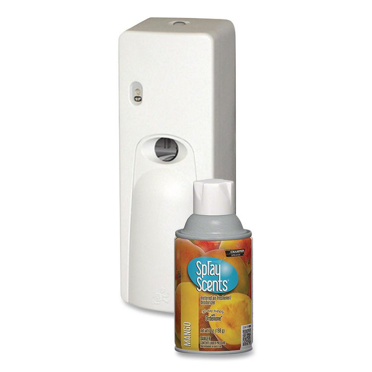 CHASE PRODUCTS 5192 Champion Sprayon SPRAYScents Metered Air Freshener Refill, Mango, 7 oz Aerosol Spray, 12/Carton