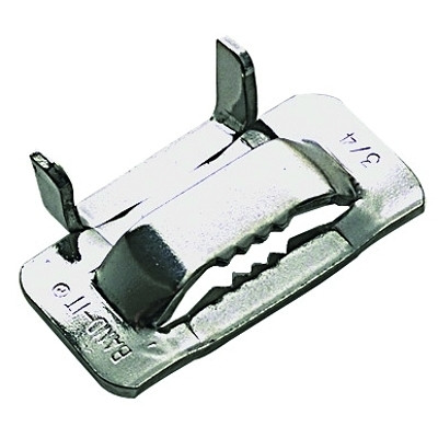 Band-It® Ear-Lokt Buckles, 1/2 in, Stainless Steel 201