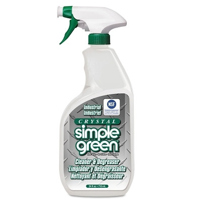 Simple Green® Crystal Simple Green® Industrial Cleaner and Degreaser, 24 oz, Spray Bottle, Unscented