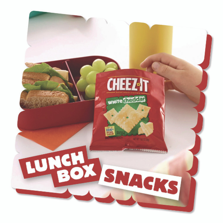 KELLOGG'S Sunshine® 10892 Cheez-it Crackers, 1.5 oz Bag, White Cheddar, 45/Carton