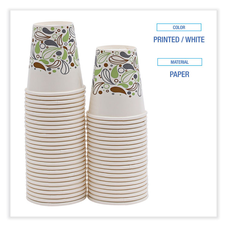 BOARDWALK DEER12CCUP Deerfield Printed Paper Cold Cups, 12 oz, 50/Sleeve, 20 Sleeves/Carton