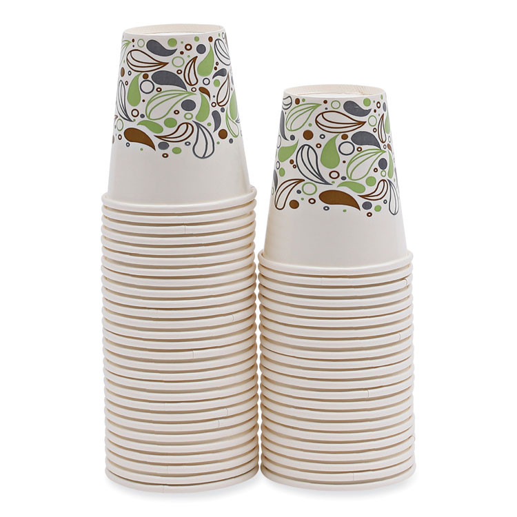 BOARDWALK DEER12CCUP Deerfield Printed Paper Cold Cups, 12 oz, 50/Sleeve, 20 Sleeves/Carton