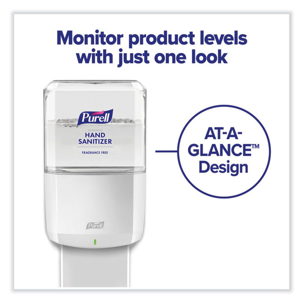 GO-JO INDUSTRIES PURELL® 642001 ES6 Touch Free Hand Sanitizer Dispenser, 1,200 mL, 5.25 x 8.56 x 12.13, White
