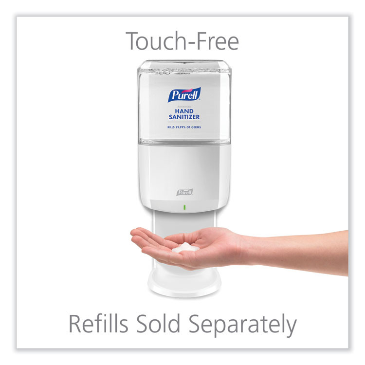 GO-JO INDUSTRIES PURELL® 642001 ES6 Touch Free Hand Sanitizer Dispenser, 1,200 mL, 5.25 x 8.56 x 12.13, White