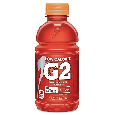 Gatorade® G2 Low Calorie Thirst Quencher, 12 oz, Bottle, Fruit Punch